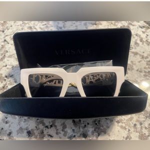 White Versace sunglasses